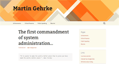 Desktop Screenshot of martingehrke.com
